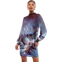 LIPSY Minikleid Lipsy Mini-Etuikleid mit Blumenverzierung, Regular (1-tlg)