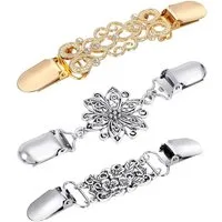 Blusmart Anstecknadel Vintage Kragen Schal Pin (Strickjacke Kragen Kleider Clips, 3-tlg., Brosche Clips Hemd Clips), Für Frauen Mädchen Shirt