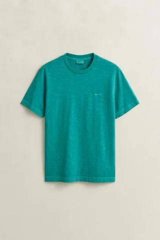 GANT - Gewaschenes T-Shirt aqua blue - Gr. - L
