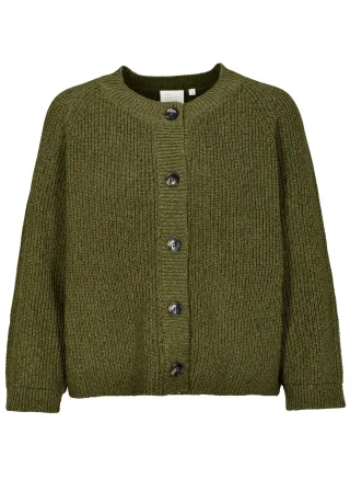 THE FASHION PEOPLE - NOS bicolor Cardigan knitted 556 AUTUMN PEA - Gr. - L