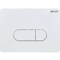 Belvit Betätigungsplatte BV-DP1001, (1 tlg), Belvit Berlin Betätigungsplatte für 2-Mengen-Spülung weiß
