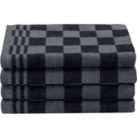 ZOLLNER Geschirrtuch, (Set, 4-tlg), 50 x 50 cm, 100% Baumwolle, vom Hotelwäschespezialisten