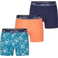 HAPPY SHORTS Retro Pants Jersey (3-St) Boxershorts Trunks Männer