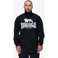 Lonsdale Sweatjacke BLENCARN mit kontrastfarbenem Logo-Print auf der Brust, normale Passform