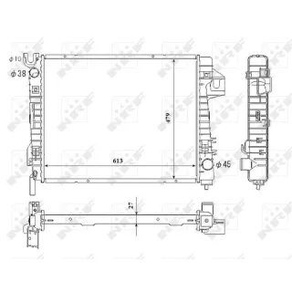NRF Motork?hler gel?tet Dodge Ram 53712