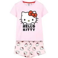 Cerdá Schlafanzug Hello Kitty (2 tlg) Pyjama Set kurz - Kinder Shorty Gr. 104-140 cm