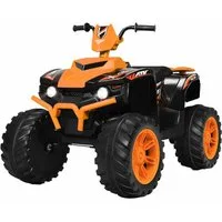 KOMFOTTEU Elektro-Kinderquad Quad Motorrad, mit LED Musik Hupe USB Bluetooth Radio