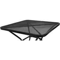 TPFGarden Gartentisch GLASGOW (Bistrotisch - Gartentisch aus Streckmetall pulverbeschichtet, Hochwertiger und robuster Metalltisch dunkelgrau), Outdoor Esstisch - Terrassentisch - Maße (BxHxT): 70 x 72 x 70 cm