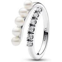 Pandora Silberring Timeless Ring aus 925er Silber mit Perlen und Kristallen von PANDORA