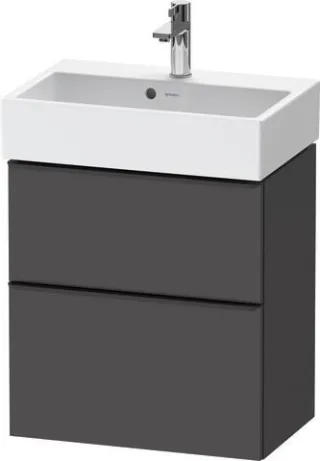 Duravit D-Neo Waschtischunterbau wandhängend Graphit Matt 584x372x625 mm - DE43290BD490000 DE43290BD490000