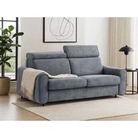 Beautysofa Schlafsofa Pavarti modernes Sofa mit italienischem Klappmechanismus und Matratze, mit Bettkasten, verstellbaren Kopfstützen und Schlaffunktion, in 3 Größen & 8 Farben