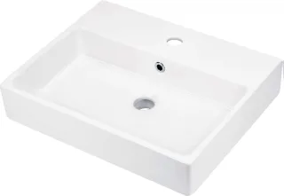 Neuesbad Serie 400 Aufsatzwaschbecken, Weiß, 500x400 mm NB1DECDT6U4S1