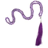 bodhi Perlenarmband Mala mit Amethyst, 108 Perlen