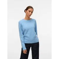 Vero Moda Rundhalspullover VMDOFFY LS O-NECK BLOUSE GA NOOS Materialmix, regular fit