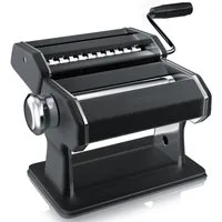 Arendo Nudelmaschine Manueller Pasta Maker, Nudelpresse, Edelstahl, 7 einstellbare Stärken, Duplexvorsatz für Spaghetti, Tagliatelle, Lasagne - 2mm & 6mm