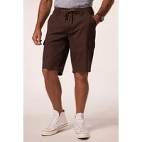 JP1880 Bermudas Bermuda Leinenoptik Cargotaschen Elastikbund
