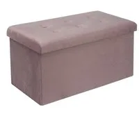 Woltu Sitzhocker (1 St), mit Stauraum, Sitzbank faltbar, aus Samt, 76x37,5x38 cm