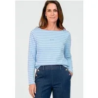 bianca Langarmshirt LOTTA mit tonigem Ringelmuster in Trendfarbe