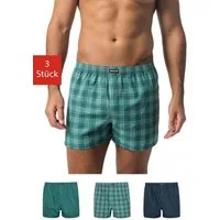 SNOCKS Weiter Boxer American Boxershorts Woven (3-St) aus 100% Bio-Baumwolle, bequeme weite Passform