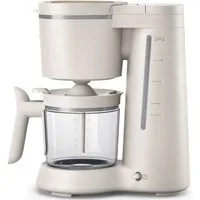 Philips Filterkaffeemaschine HD5120/00 Eco Conscious Collection, 1,2l Kaffeekanne, Papierfilter 1x4, aus biobasiertem Kunststoff, Seidenweiß matt