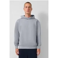 QS Sweatshirt Sweatshirt Hoodie im Loose Fit mit Logo-Stickerei