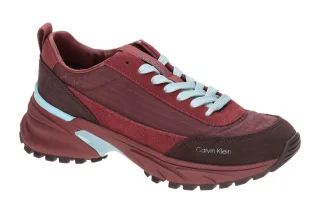 Calvin Klein YW01995 VH2 Damen Running Sneaker bordeaux rot - Velourleder/Nyl...