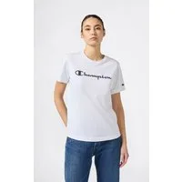 Champion T-Shirt mit Rundhalsausschnitt, Kurzarm, aus Baumwolle, klassischer Schnitt