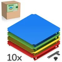 QUADRO Spielturm-Erweiterung Plattenset XXL, (Montessori-inspiriertes Erweiterungsset, Ergänzung zu jedem Quadro Baukasten), Modulare Erweiterung, ab 6 Monaten, Made in Germany, UV-stabil