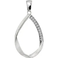 SilberDream Kettenanhänger SilberDream Damen Swing Ketten-Anhänger aus 925 Si (Kettenanhänger), Kettenanhänger (Swing) 925 Sterling Silber, silber, weiß ca. 3,5cm