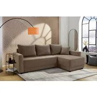 Jockenhöfer Gruppe Ecksofa Venezia L-Form, B: 234 cm, mit Schlaffunktion, Bettkasten & Zierkissen