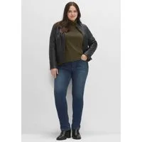 Sheego T-Shirt Rollkragen-Shirt Langarm mit Rollkragen, in A-Linie