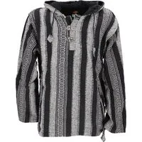 Guru-Shop Sweater Goa Kapuzenshirt, Baja Hoodie, Boho Style.. Hippie, Ethno Style, alternative Bekleidung
