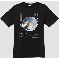 s.Oliver Kurzarmshirt T-Shirt T-Shirt mit Frontprint