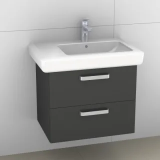 Artiqua 413 Waschtischunterschrank für IT! 122970 Anthrazit Glanz, 413-WU2L-K111-7065-51 413-WU2L-K111-7065-51