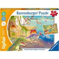 Ravensburger Puzzle tiptoi® Puzzle für kleine Entdecker: Dinosaurier, 24 Puzzleteile, Made in Europe