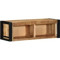 vidaXL TV-Schrank TV-Schrank 80x30x25 cm Raues Massivholz (1-St)