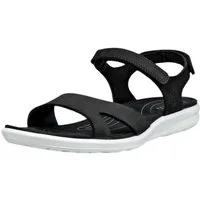 Ecco Cruise II 3 Strap (Nubukleder) schwarz Damen Sandale