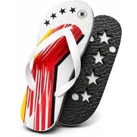 Kaiser24 DFB Flip-Flops Schwarz-Rot-Gold, DIE MANNSCHAFT, WM 2026 Badesandale