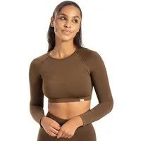 Smilodox Longsleeve Bethy, Seamless Cropped, elastisch & atmungsaktiv, kurzer Schnitt Bewegungsfreiheit, Trainingsshirt, strapazierfähig, Pilates Yoga Gym
