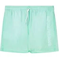 Emporio Armani Badeshorts Boxer Beachwear mit vertikaler Logo-Stickerei