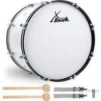 XDrum Handtrommel MBD-226 Marsch Bass Trommel, Fußball Pauke 26" - inkl. Schlägel & Tragegurte