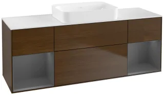 Villeroy & Boch Waschtischunterschrank Finion G74 1600x603x501mm Wandbel WT mit., G741GKGN G741GKGN