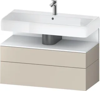 Duravit Qatego Waschtischunterbau wandhängend Taupe Supermatt 990x470x590 mm - QA4395018830000 QA4395018830000