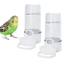 FELIXLEO Vogeltränke Vogel Wasserspender 2er Pack Automatischer Futter Samenspender