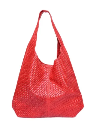Luisa Vannini Rot Rindsledertasche