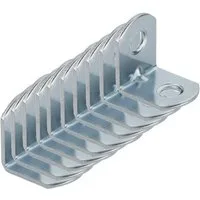 SO-TECH® Winkelverbinder L-Winkel abgerundet, Stahl verzinkt, Lochung gesenkt, LxB: 2x1.5 mm, (10-St), Stuhlwinkel mit Sicke, 20 x 20 x 15 x 1,5 mm