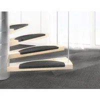 Dekowe Stufenmatte Mara S2, halbrund, Höhe: 5 mm, 100% Sisal, große Farbauswahl, selbstklebend, auch als Set 15 Stück