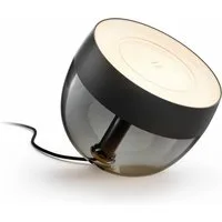 Philips Hue LED Tischleuchte White & Color Ambiance Iris schwarz, Abschaltautomatik, Bluetooth, CCT - über Fernbedienung, Dimmfunktion, Einschlafhilfe, Farbsteuerung, Farbwechsel, Memory, nach Trennung vom Netz, Nachtlichtfunktion, RGB, Smart Home, T