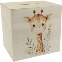 speecheese Spardose Giraffe Spardose aus Holz