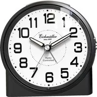 Eichmüller Funkwecker 9890-06 – Präziser schwarz-weißer Wecker, sehr gut ablesbar
